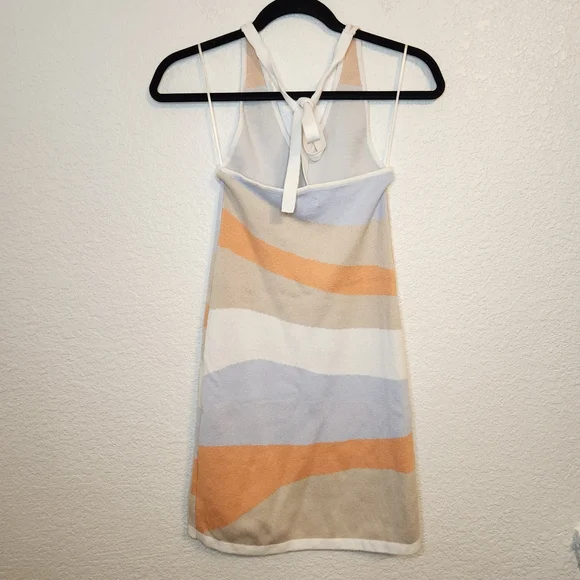 Hollister halter top knit dress colorblock S Sundress - Picture 9 of 12
